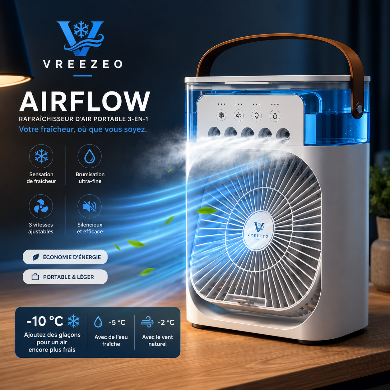 Vreezeo™ AirFlow 3-en-1